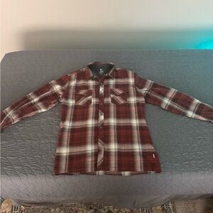 Kuhl Red Plaid Casual Button Down Shirt